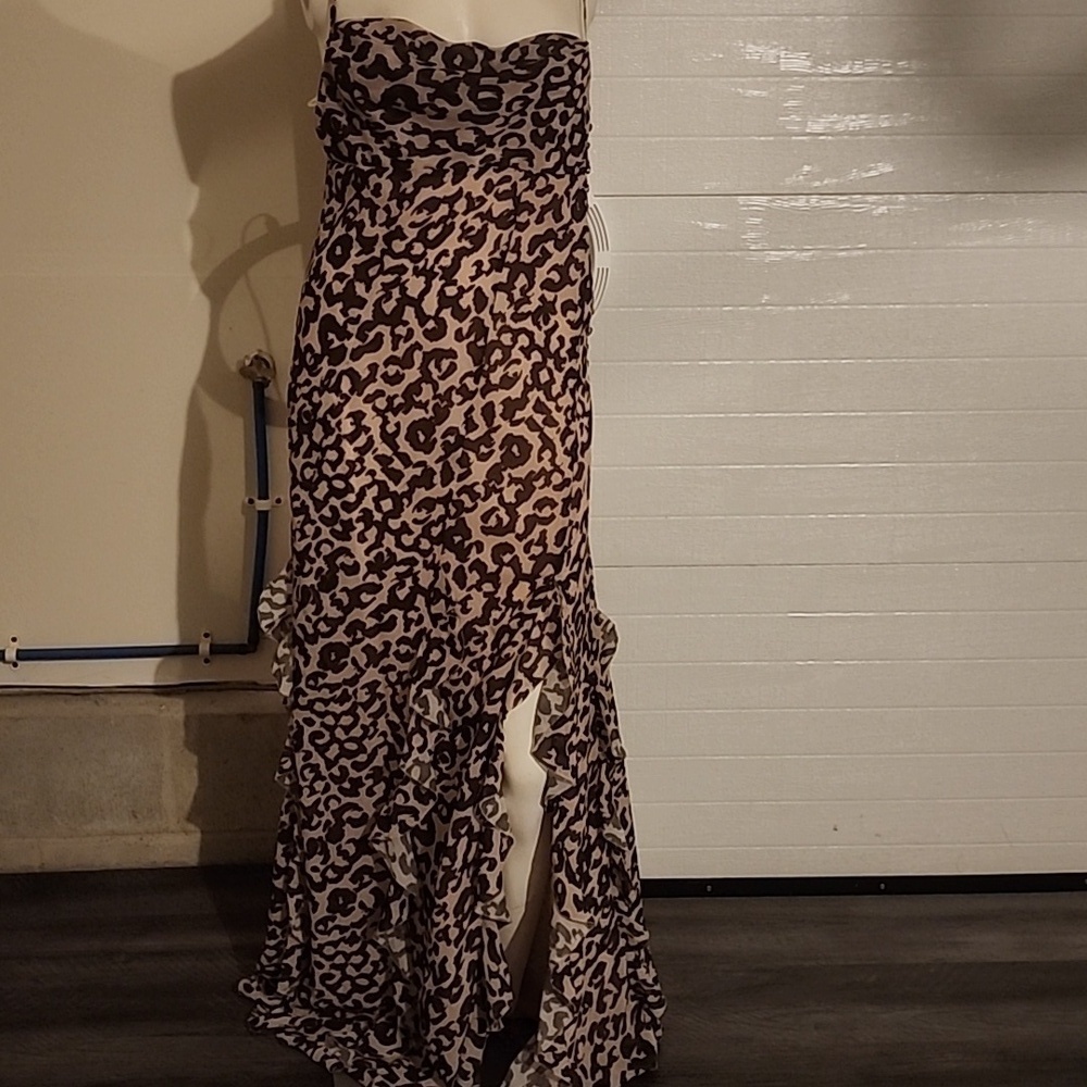 NICHOLAS KAMILA RUFFLE COWL NECK DRESS SIZE 8 - Picture 8 of 8